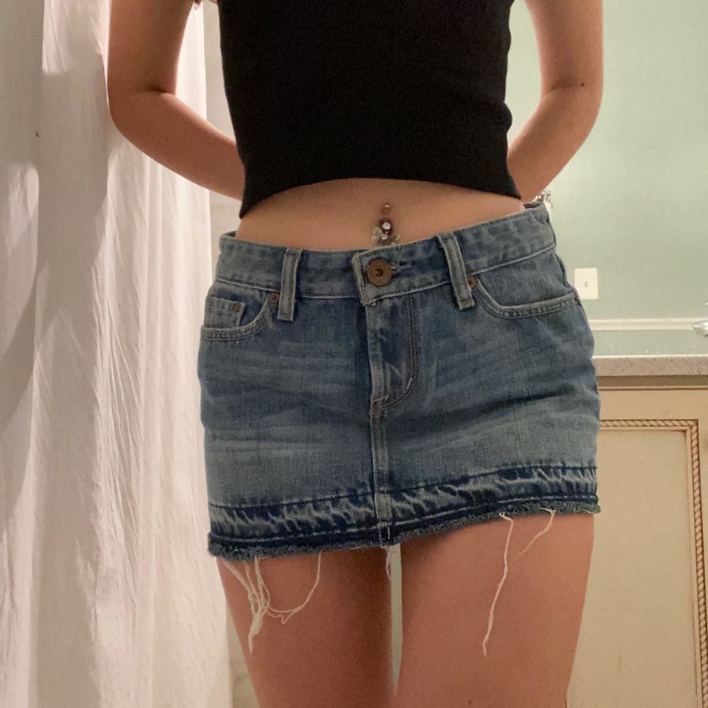 Denim Jean Mini Skirt